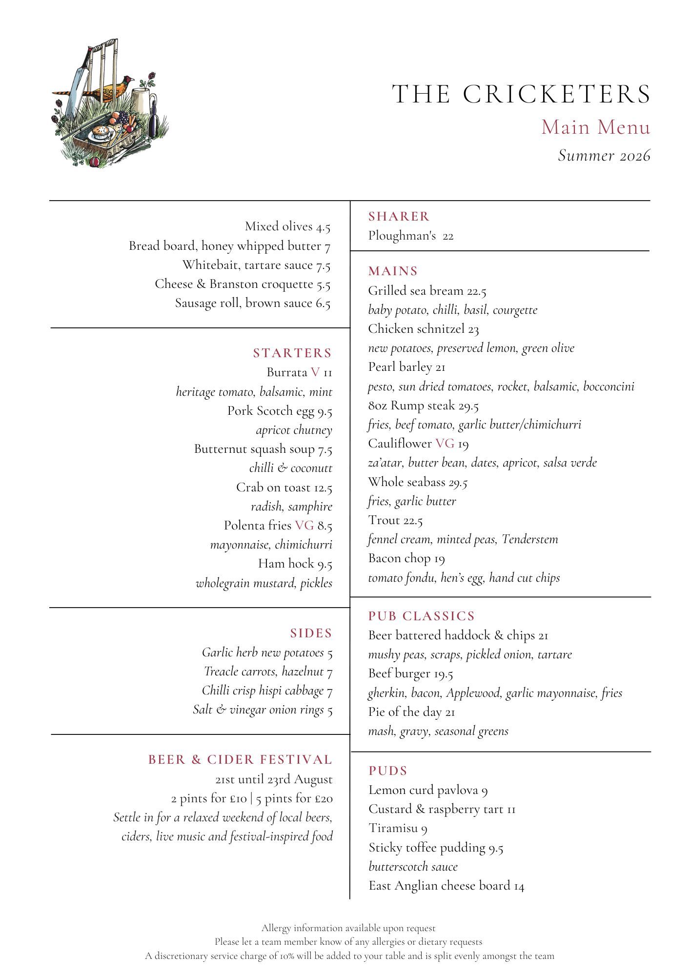 Menu Image